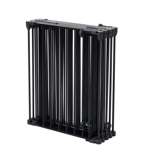 150" Adjustable Indoor/Outdoor Steel Safety Gate – 6-Panel Pet & Baby Barrier for Doorways, Fireplaces, & More