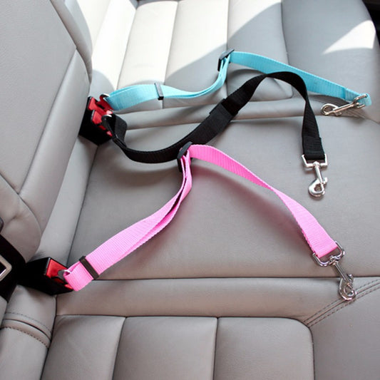 Adjustable Car Safety Seatbelt for Dogs – Travel Comfort & Protection