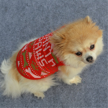 🎅 Santa Paws Cotton Dog Vest – Cozy Holiday Cheer for Your Pup