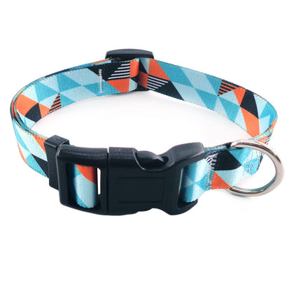 Boho Nomad: Printed Dog Collar – Digital Artistry Meets Global Style
