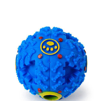 “Go Long, Pup!” – Eco-Friendly  Food Dispenser Soccer Ball Toy