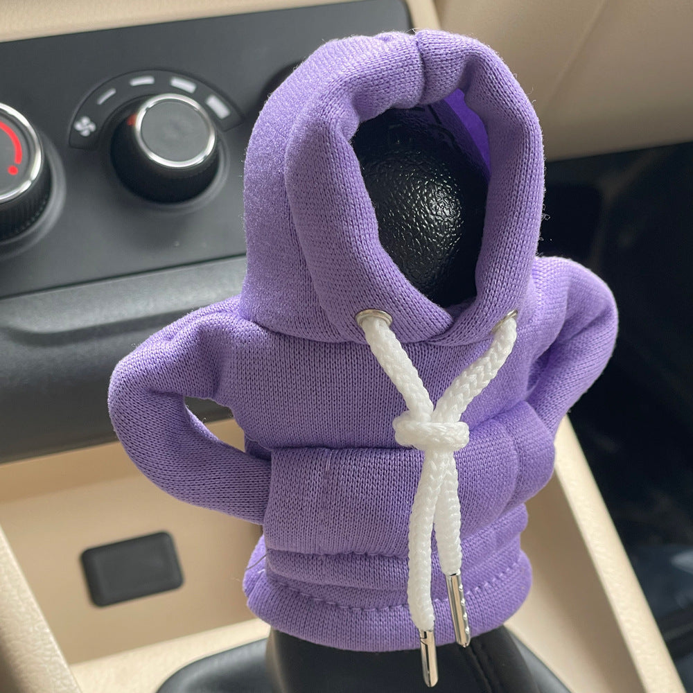 Car Gear Lever Mini Sweater – Fun Hooded Cover for Your Shift Knob