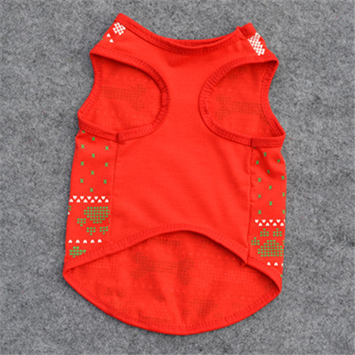 🎅 Santa Paws Cotton Dog Vest – Cozy Holiday Cheer for Your Pup