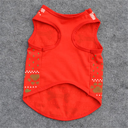 🎅 Santa Paws Cotton Dog Vest – Cozy Holiday Cheer for Your Pup