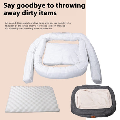 🛋️ “Cloud Comfort” – Four Seasons Universal Dog Bed by Little Fairy