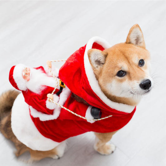 🎄 Fashion Christmas Clothes: Green Elf Dog Costume – A Holiday Must-Have for Pampered Pups