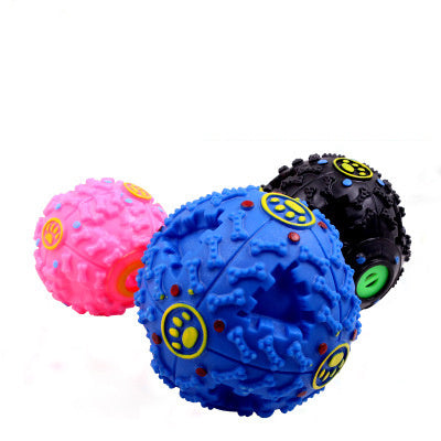 “Go Long, Pup!” – Eco-Friendly  Food Dispenser Soccer Ball Toy
