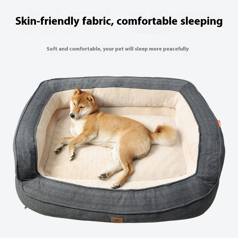 🛋️ “Cloud Comfort” – Four Seasons Universal Dog Bed by Little Fairy