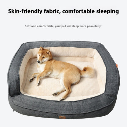 🛋️ “Cloud Comfort” – Four Seasons Universal Dog Bed by Little Fairy