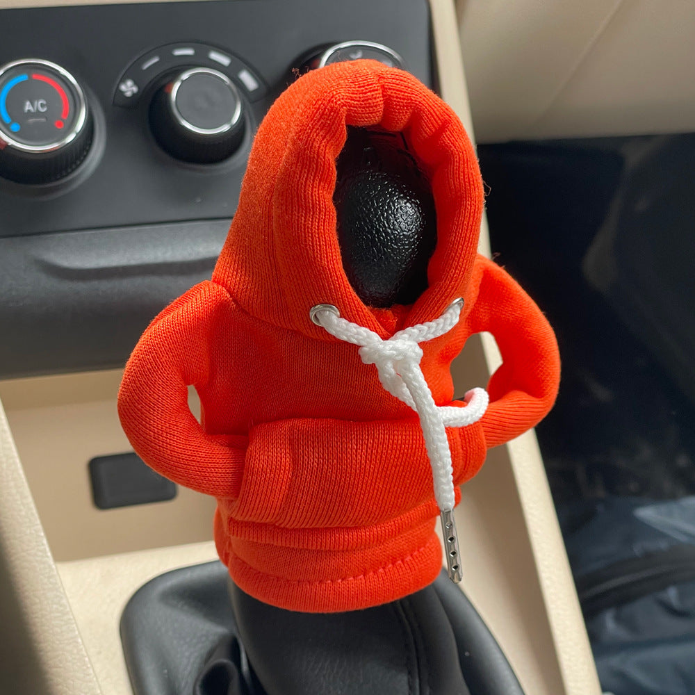 Car Gear Lever Mini Sweater – Fun Hooded Cover for Your Shift Knob