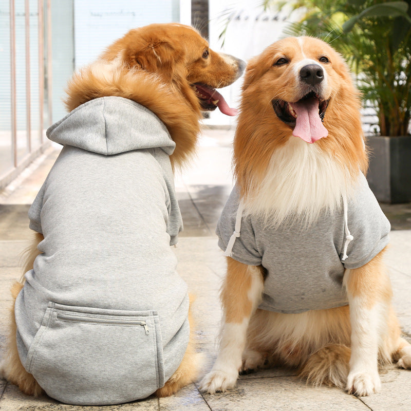 🧥 Trendy & Functional: Zipper Pocket Dog Sweater for Stylish Pups