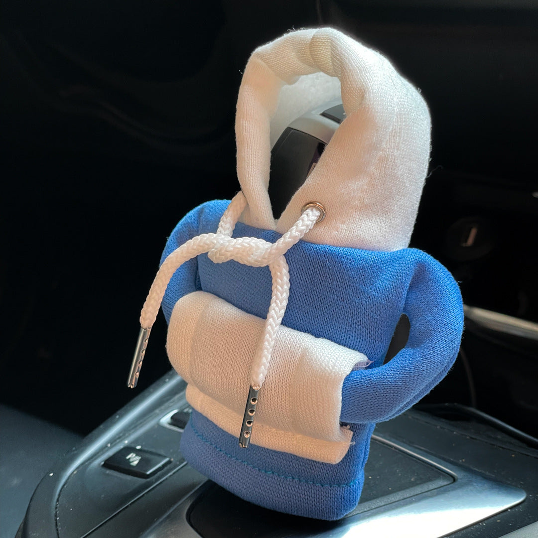 Car Gear Lever Mini Sweater – Fun Hooded Cover for Your Shift Knob