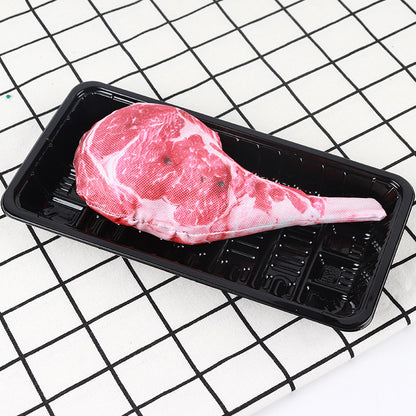 🥩 Sizzle & Squeak! Steak-Inspired Pet Toy – Oxford Cloth Squeaky Dog Toy