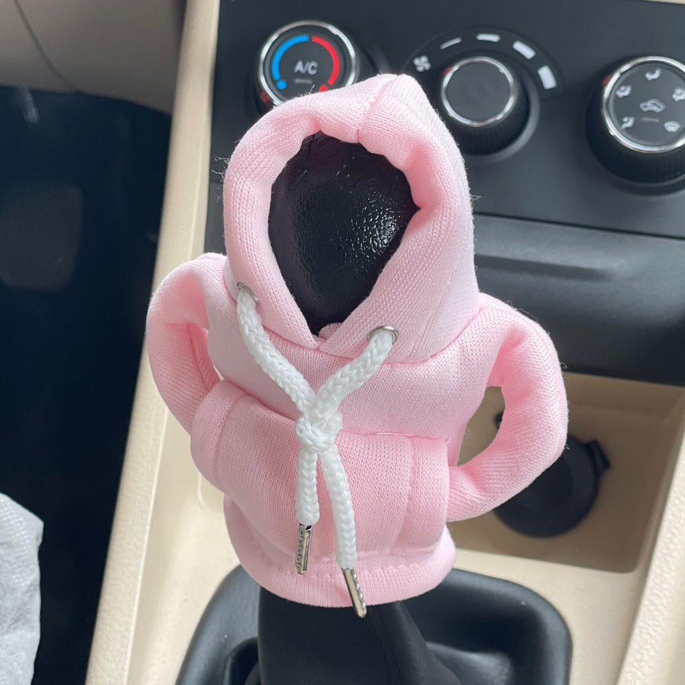 Car Gear Lever Mini Sweater – Fun Hooded Cover for Your Shift Knob
