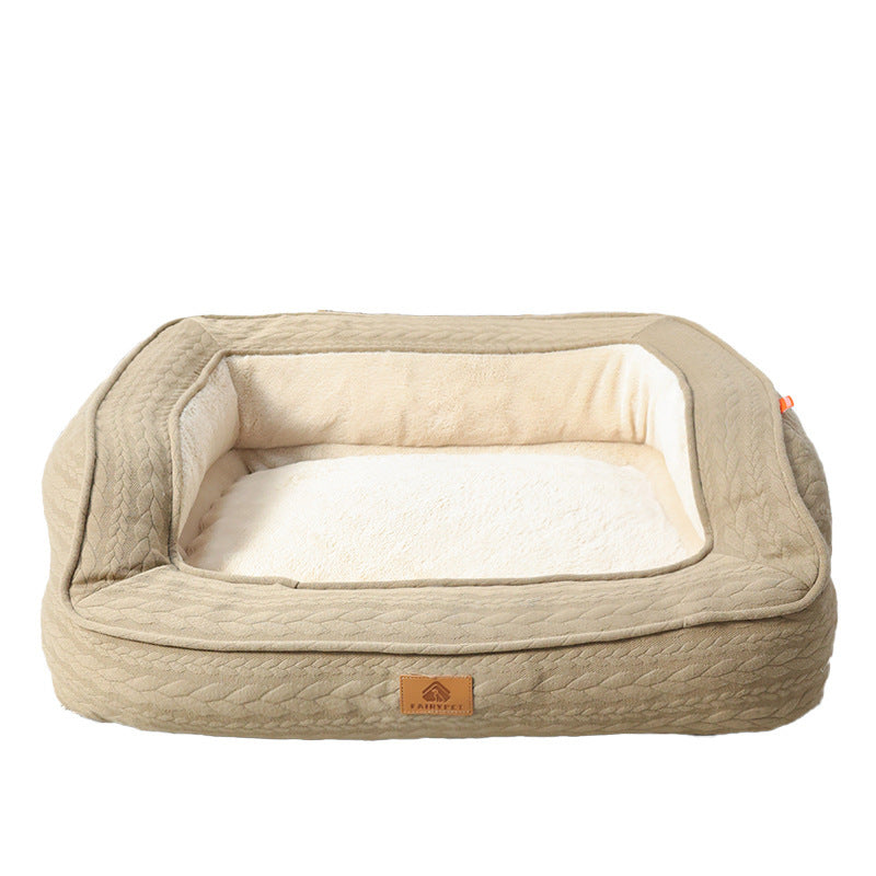 🛋️ “Cloud Comfort” – Four Seasons Universal Dog Bed by Little Fairy