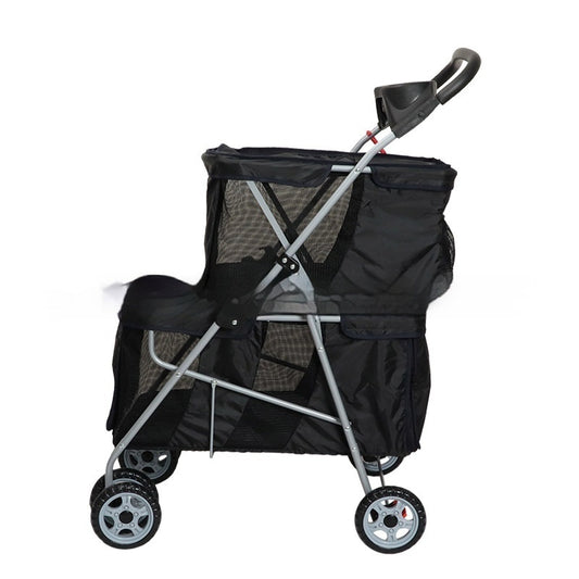Pawlenci™ LuxeFold Double-Decker Pet Stroller