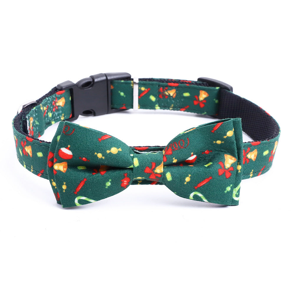 🎄 Holiday Elegance: Christmas Bow Collar for Dogs – Festive & Adjustable