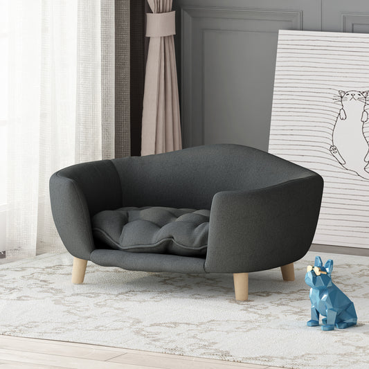🐾 Mid-Century Modern Luxe Dog Sofa – The Ultimate Nap Spot for Your Fur Baby