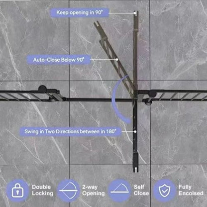 150" Adjustable Indoor/Outdoor Steel Safety Gate – 6-Panel Pet & Baby Barrier for Doorways, Fireplaces, & More