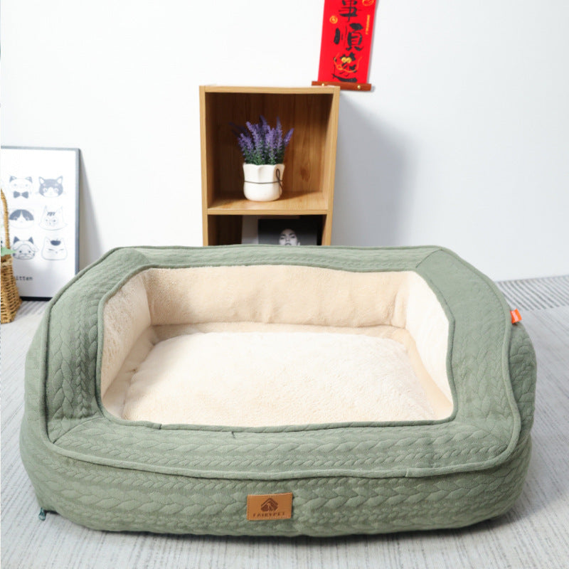 🛋️ “Cloud Comfort” – Four Seasons Universal Dog Bed by Little Fairy