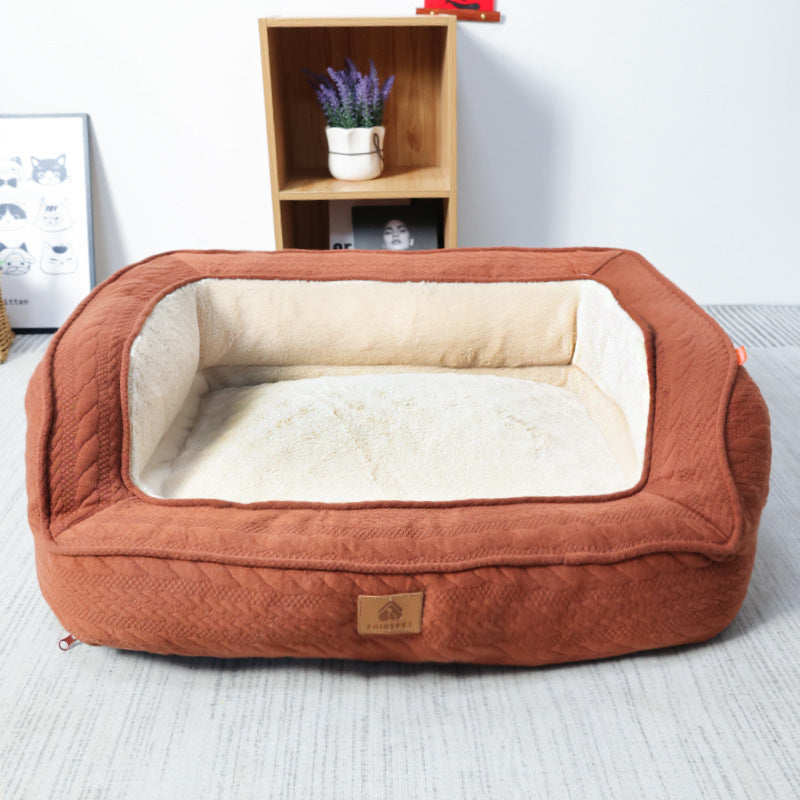 🛋️ “Cloud Comfort” – Four Seasons Universal Dog Bed by Little Fairy