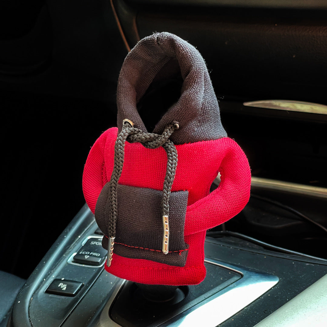 Car Gear Lever Mini Sweater – Fun Hooded Cover for Your Shift Knob