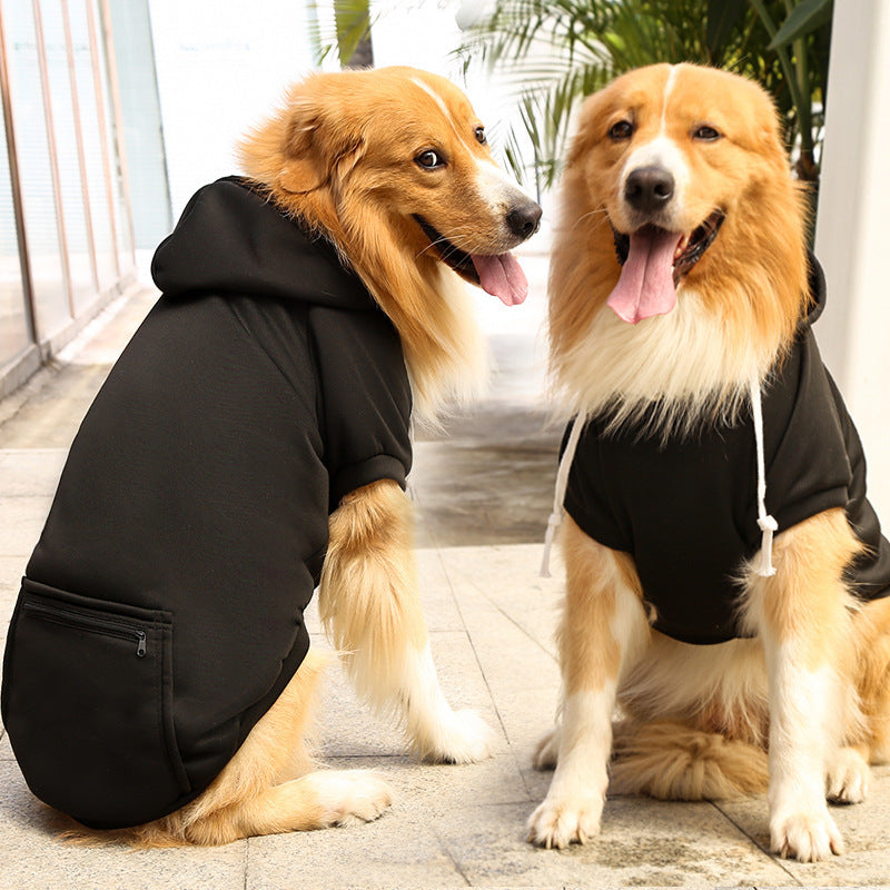 🧥 Trendy & Functional: Zipper Pocket Dog Sweater for Stylish Pups
