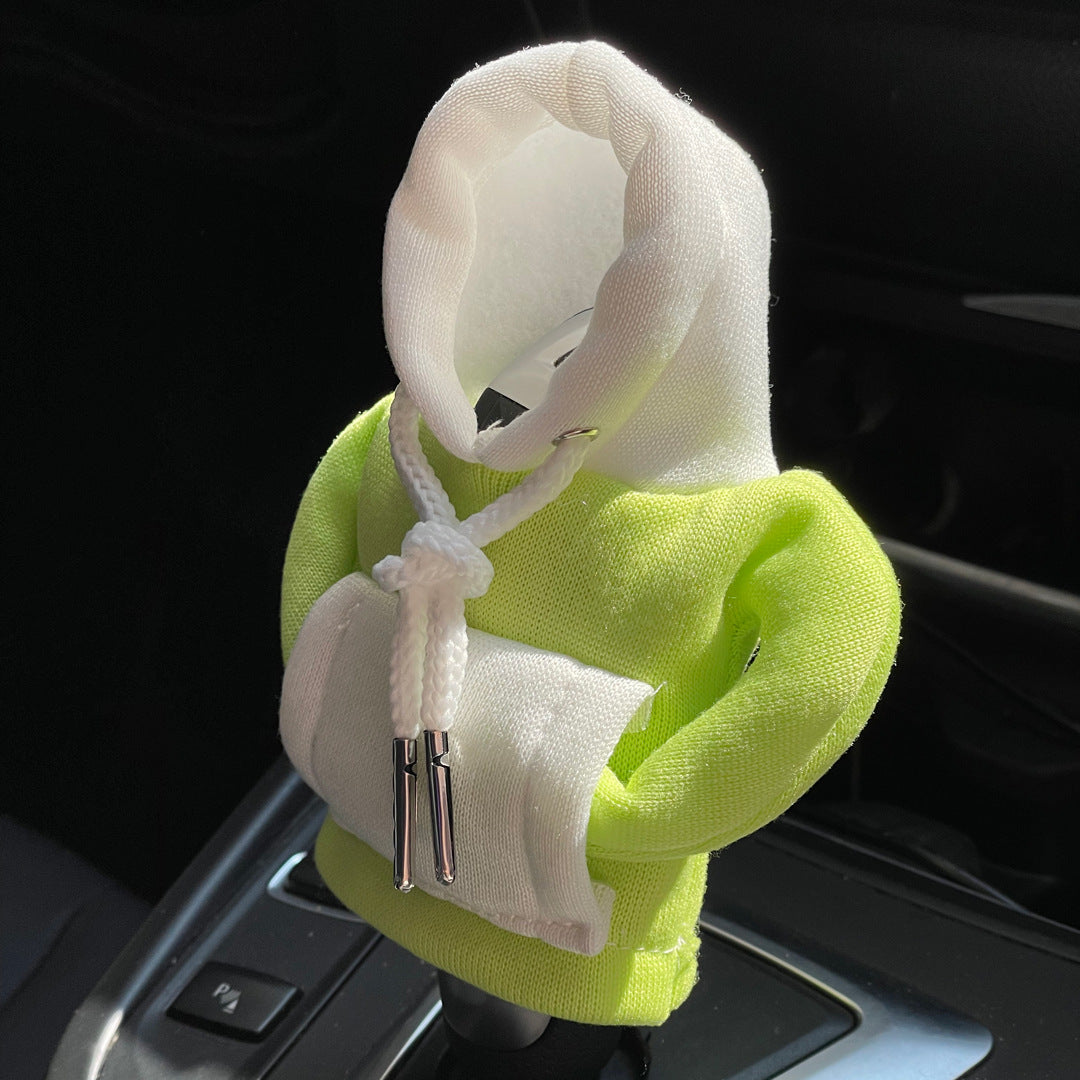 Car Gear Lever Mini Sweater – Fun Hooded Cover for Your Shift Knob
