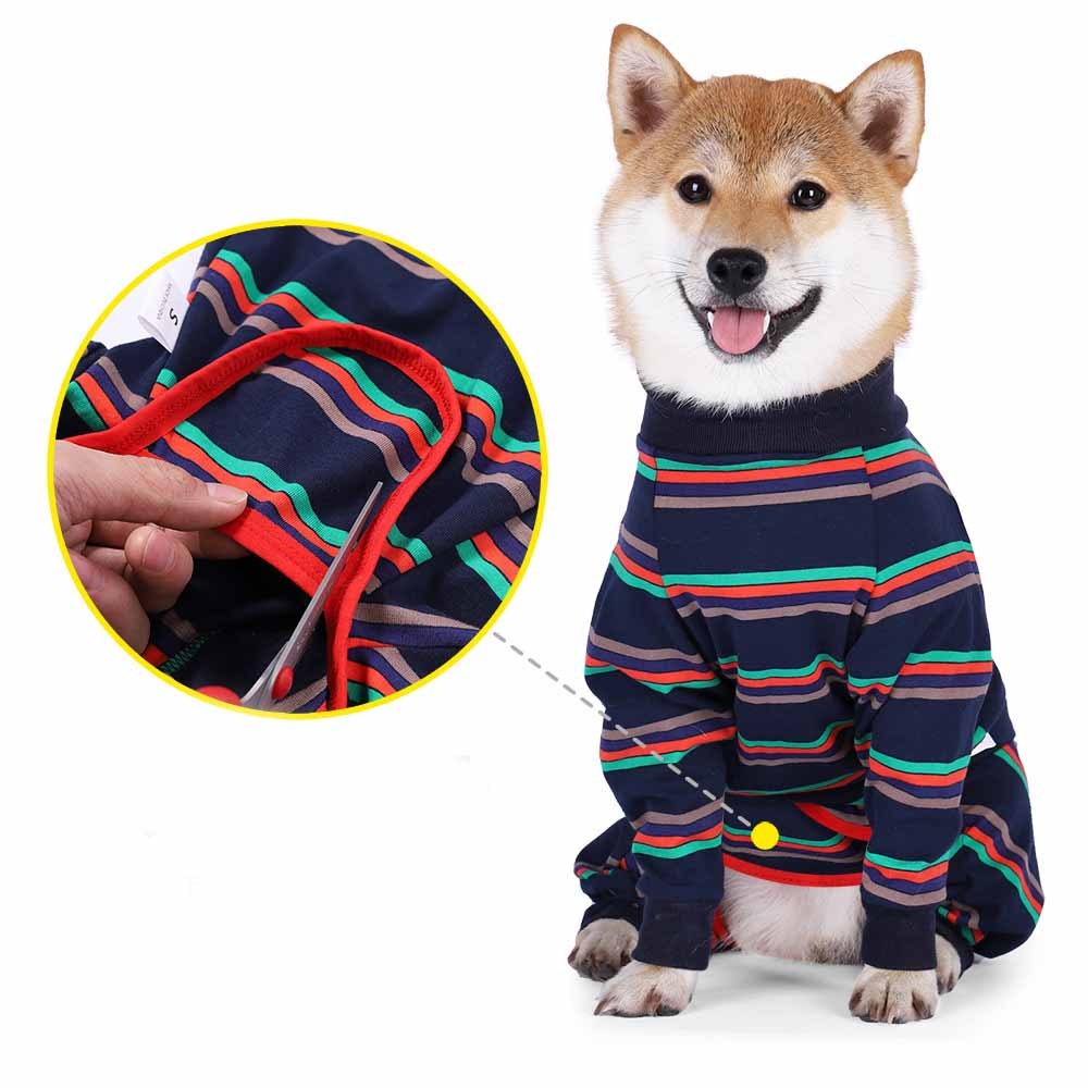 CloudSnug Luxe: Full-Body Cotton Dog Pajamas – Ultra-Soft, 4-Leg Fit