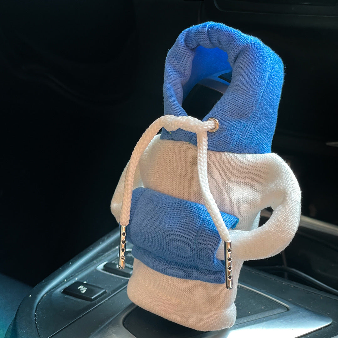 Car Gear Lever Mini Sweater – Fun Hooded Cover for Your Shift Knob